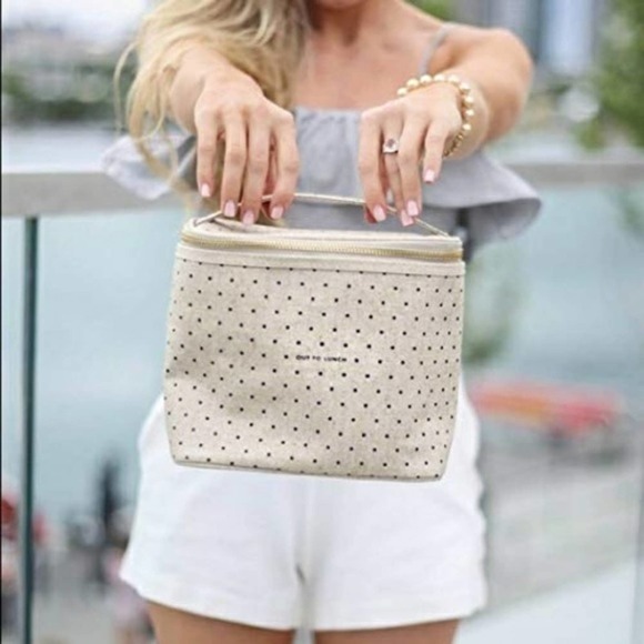 kate spade Other - Kate Spade Deco Polka Dot Lunch Tote Bag